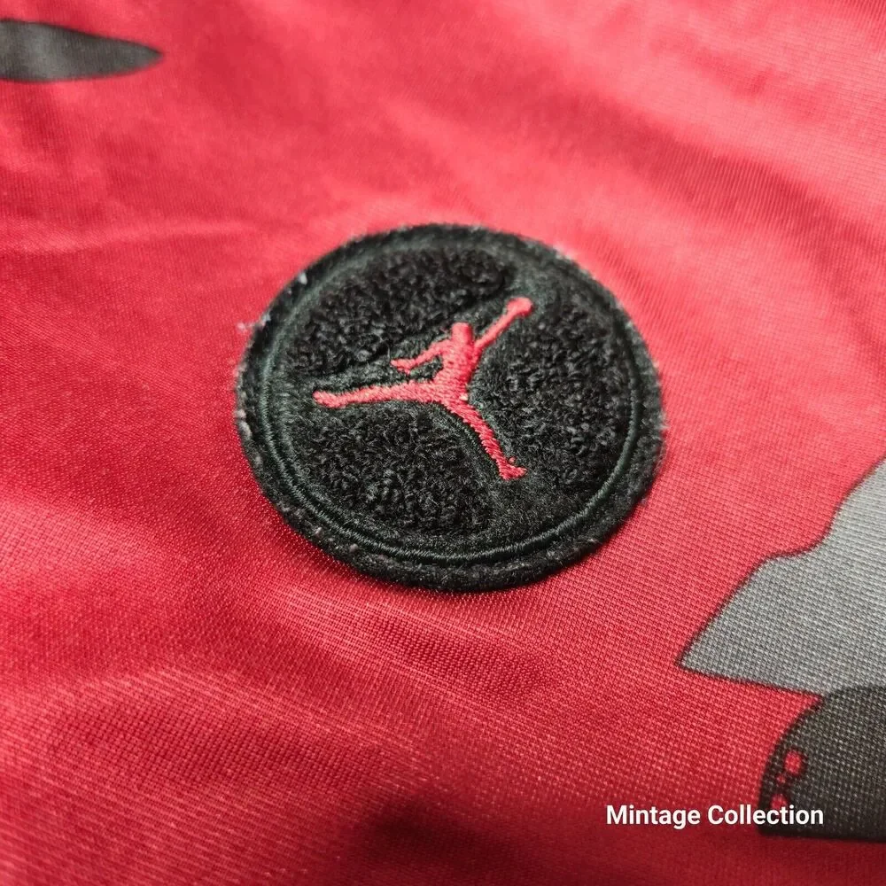 Nike Jumpman Red Jordan VIII 8 Camo Basketball Full Zip Track Jacket Size M